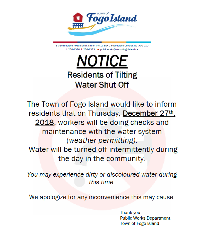  Water Shut Off Notice Template 