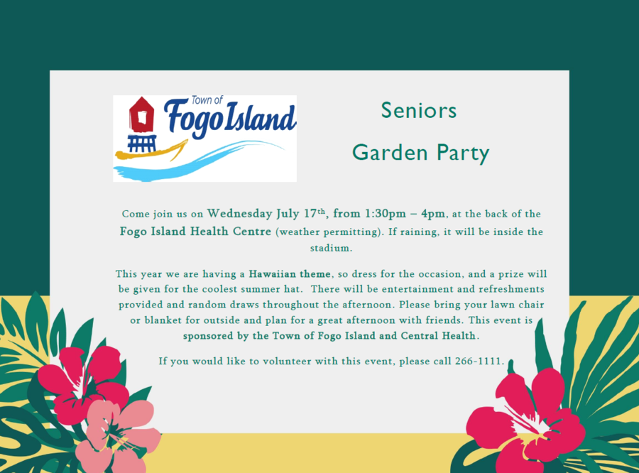 Seniors Garden Party Town Of Fogo Island