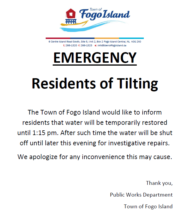water repairs